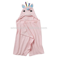 Childrens &#39;Hooded Bath Strandtuch-Pink Unicorn Style, hergestellt aus 100% Bio-Bambusfaser, weich und saugfähig hält Babys trocken